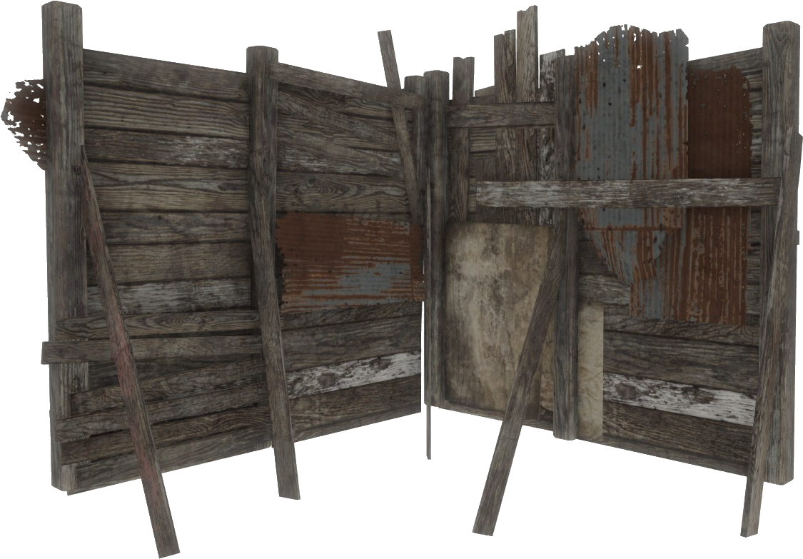 Fo4 Junk Fence Corner - Fence (1241x825), Png Download