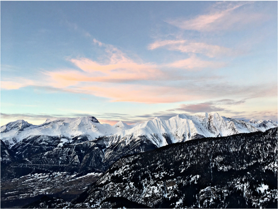 Mountains Sky Clouds Background Overlay Scenery - Picsart Photo Studio (1024x1024), Png Download