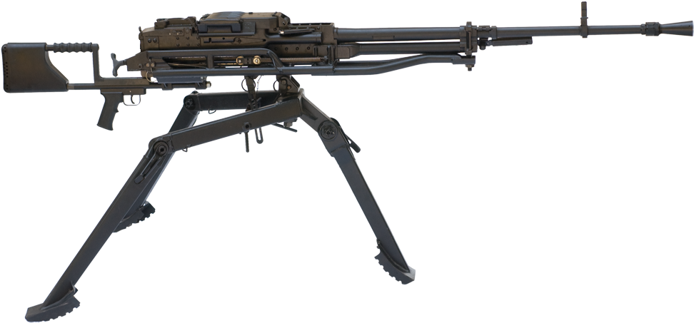 Machine Gun On Tripod (1024x502), Png Download
