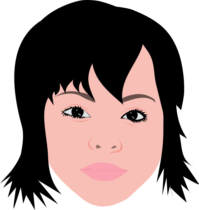 How To Set Use Asian Girl With Short Hair Clipart (564x597), Png Download