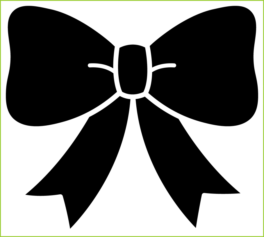 Royalty Free Download Bow Clip Wedding - Hair Bow Clipart Black And White (908x817), Png Download