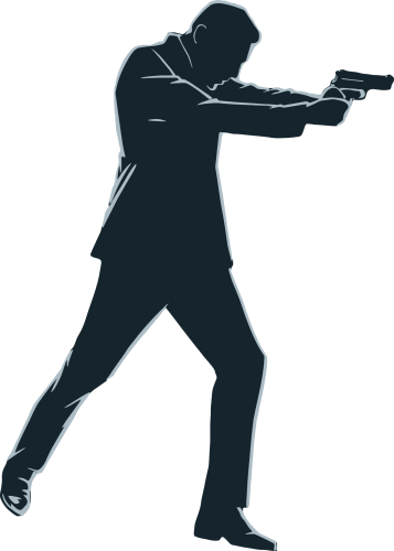 Clipart Resolution 357*500 - Person With Gun Png (357x500), Png Download