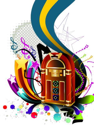 Jukebox - Jukebox Birthday Card (301x400), Png Download
