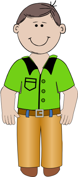 Cartoon Man Clip Art At Clker - Cartoon Man In Suit (288x594), Png Download