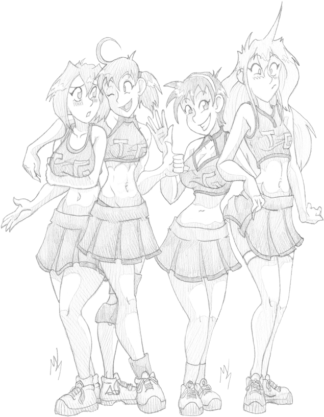 Cheerleader Megaphone Drawing At Getdrawings - Cheer Webcomic (635x835), Png Download