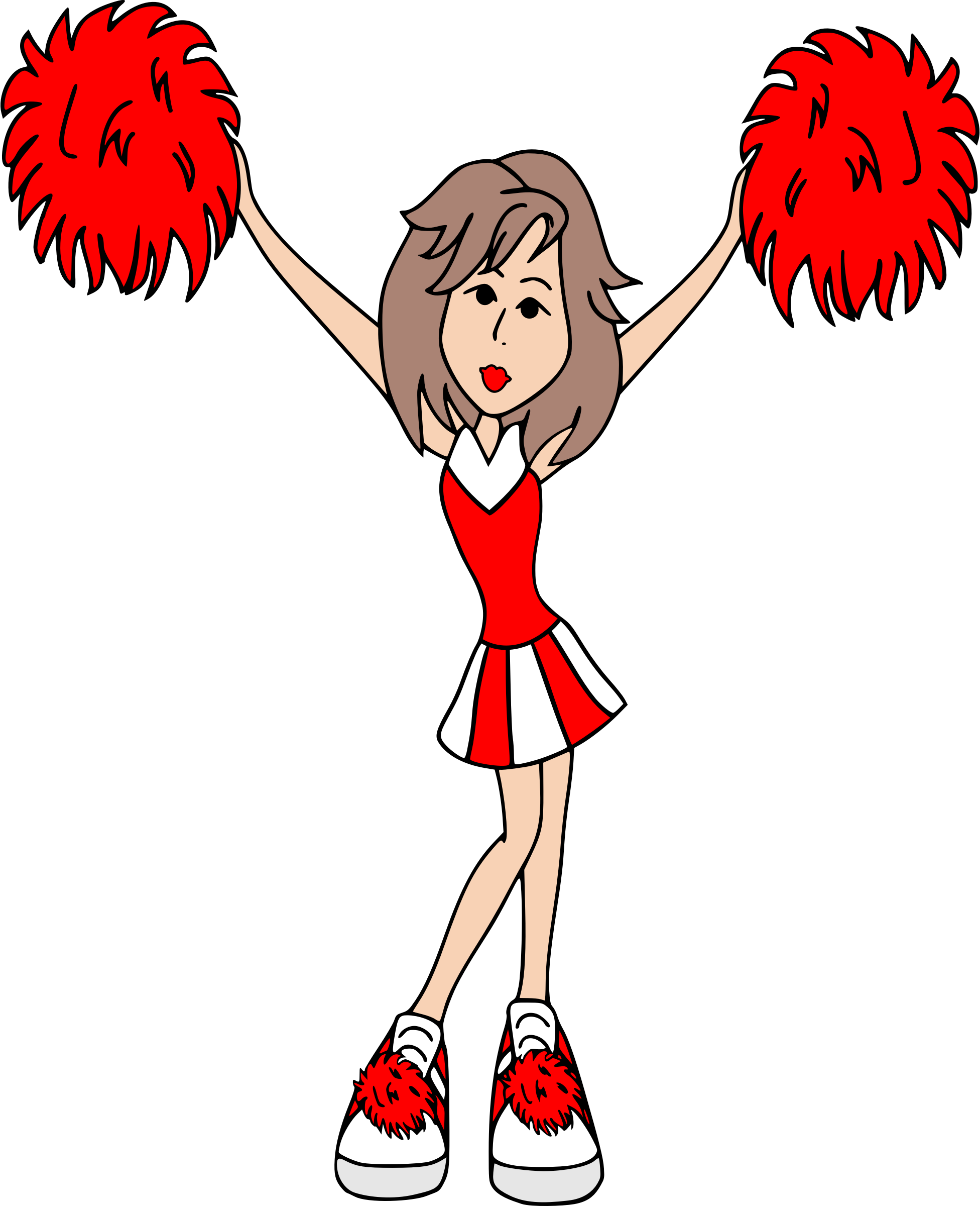 Cheerleader Megaphone Drawing At Getdrawings - Funny Cheerleader Clipart (1952x2400), Png Download