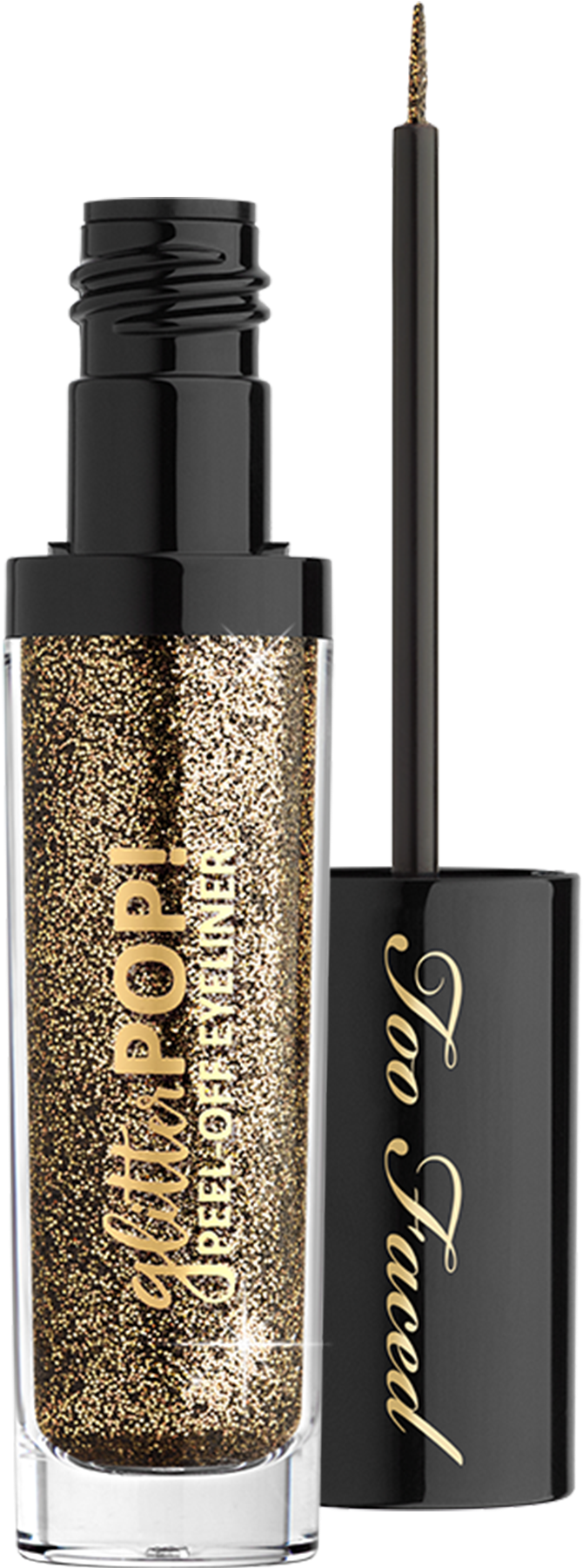 Too Faced Glitter Pop Eyeliner Gold (2000x1800), Png Download