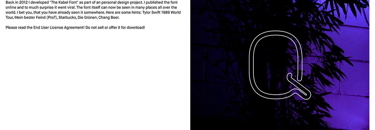 The Kabel Font With Neon Tubes - Darkness (1200x416), Png Download