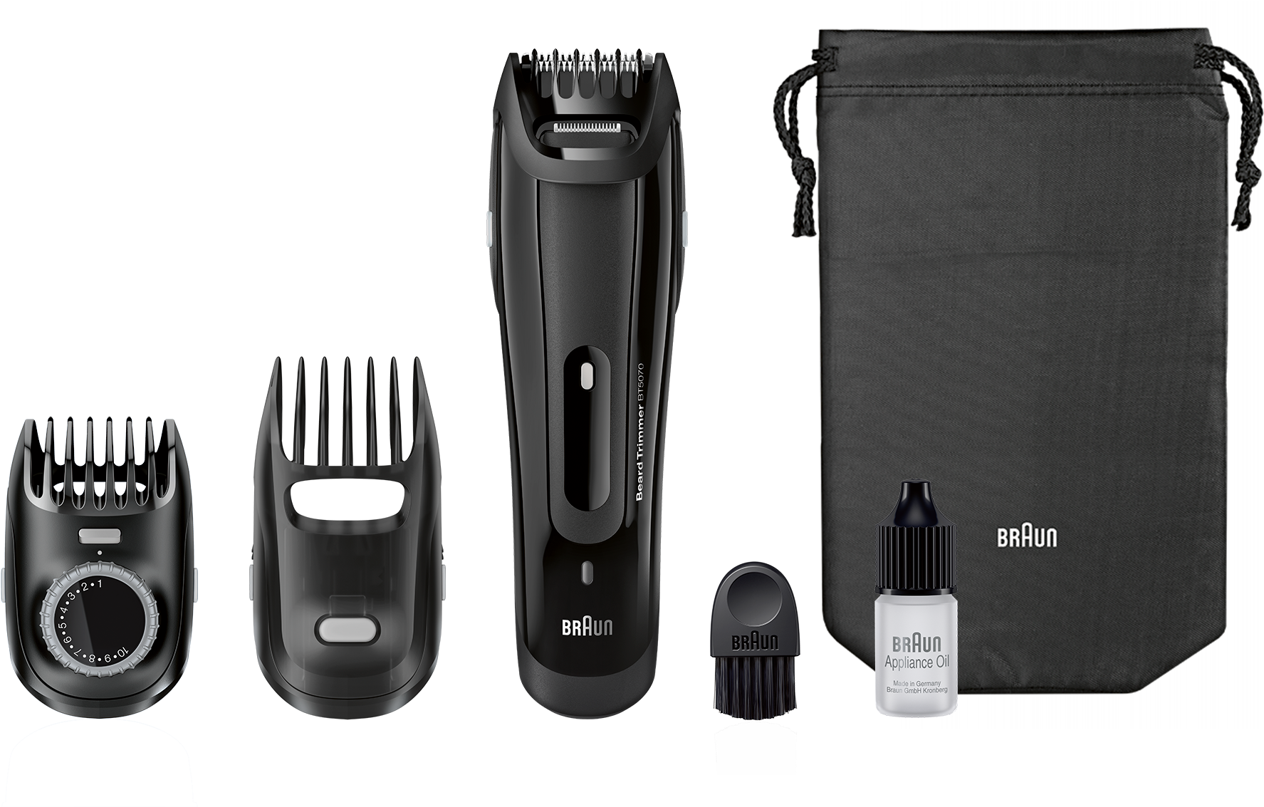 Aparat De Tuns Barba Braun Bt5070, Sistem Slide&style, - Braun Bt5070 (2000x2000), Png Download