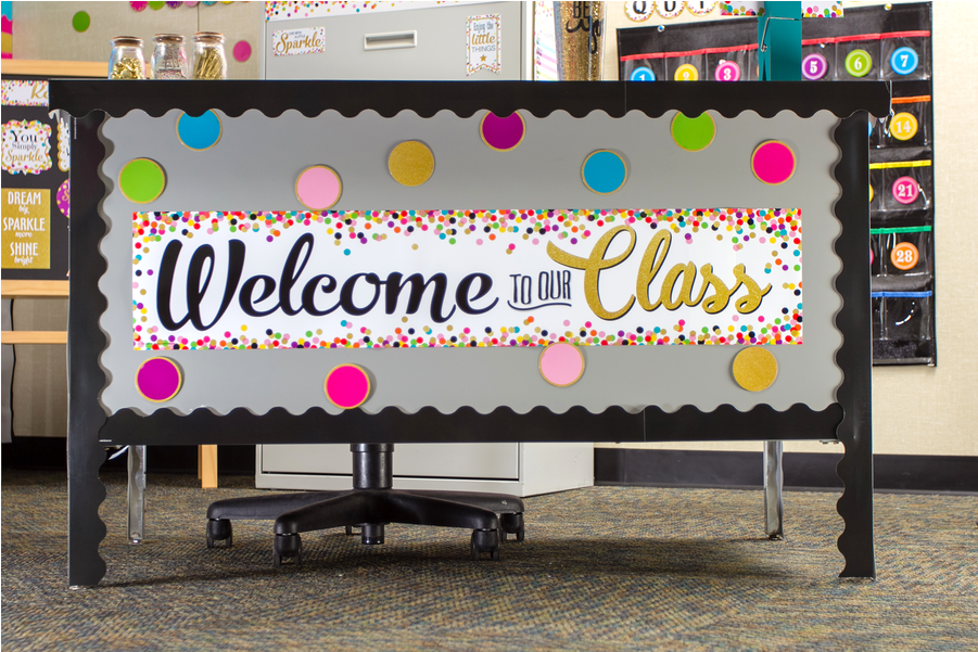 Confetti Welcome To Our Class Banner Alternate Image - Billboard (900x900), Png Download