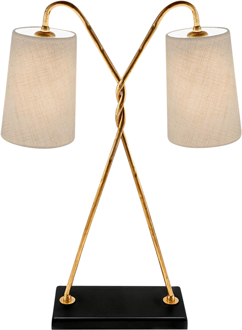 Florentine Antique Gold Leaf Table Lamp With Shade - Lampshade (872x1189), Png Download