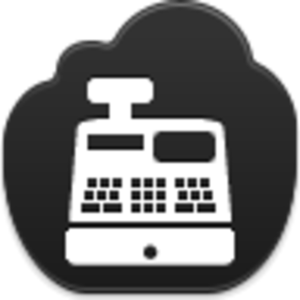 Clip Transparent Stock Icon Free Images At - Cash Register White Png (600x600), Png Download