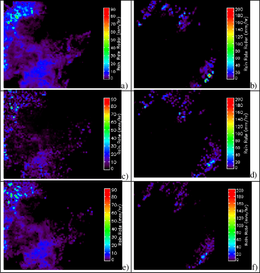 Rain Fields For The Two Events Observed By The Gpm-500 - Graphic Design (850x894), Png Download
