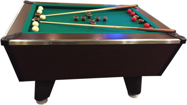 Valley Bumper Pool - Billiard Table (650x487), Png Download