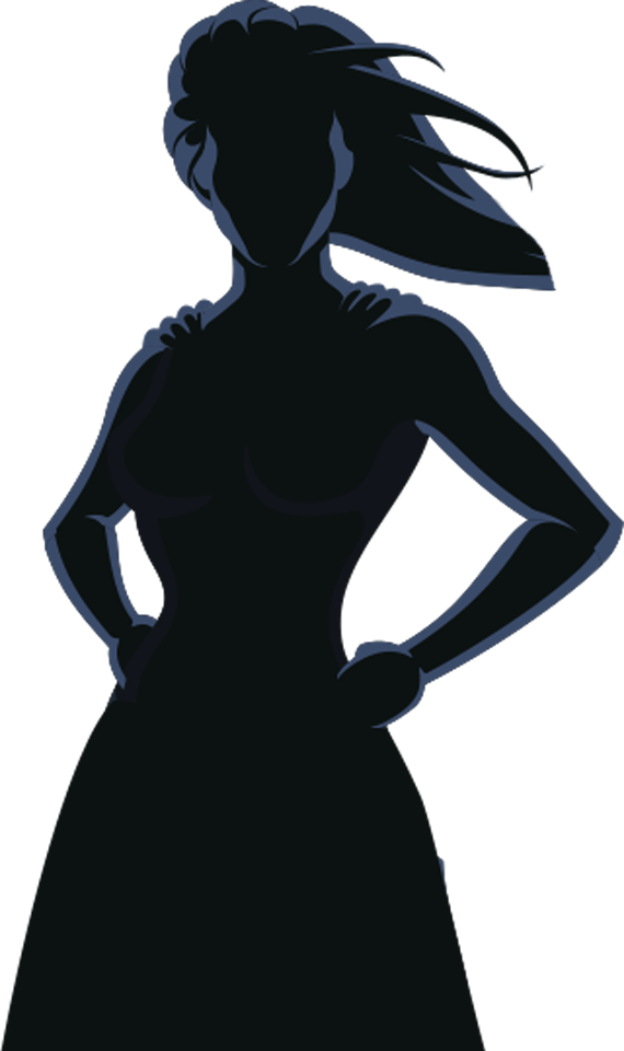 Mujer, Tu Eres La Protagonista De Esta Historia - Silhouette (570x960), Png Download