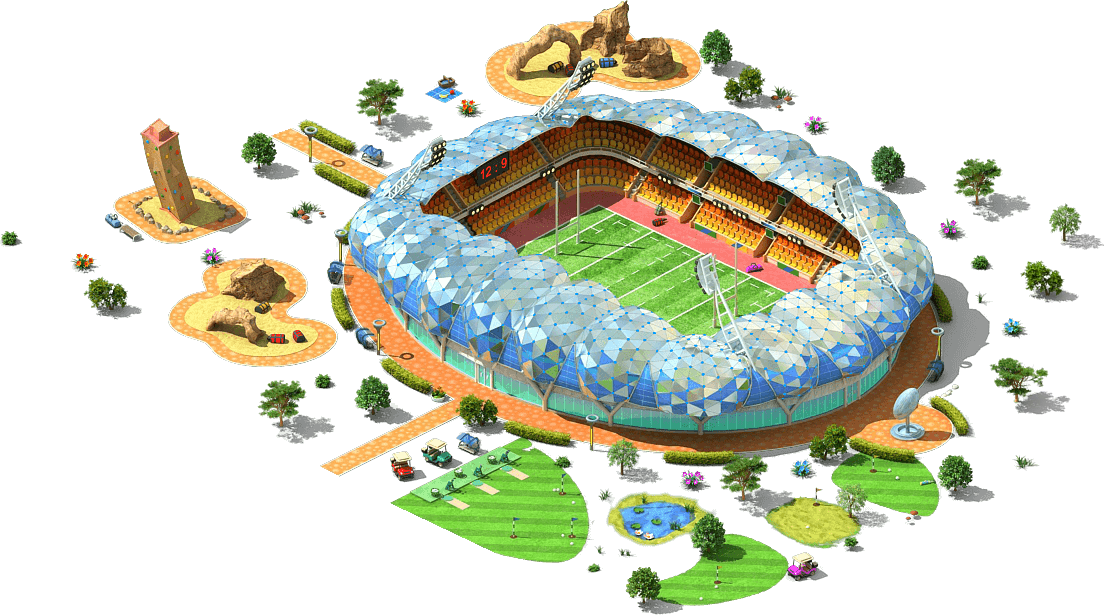 Rugby Stadium - Stadium (1104x615), Png Download