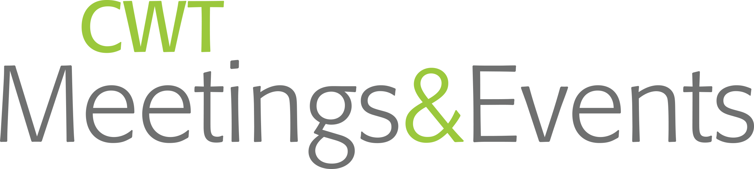 Event Sponsors - Cwt Meetings And Events Logo (2464x554), Png Download