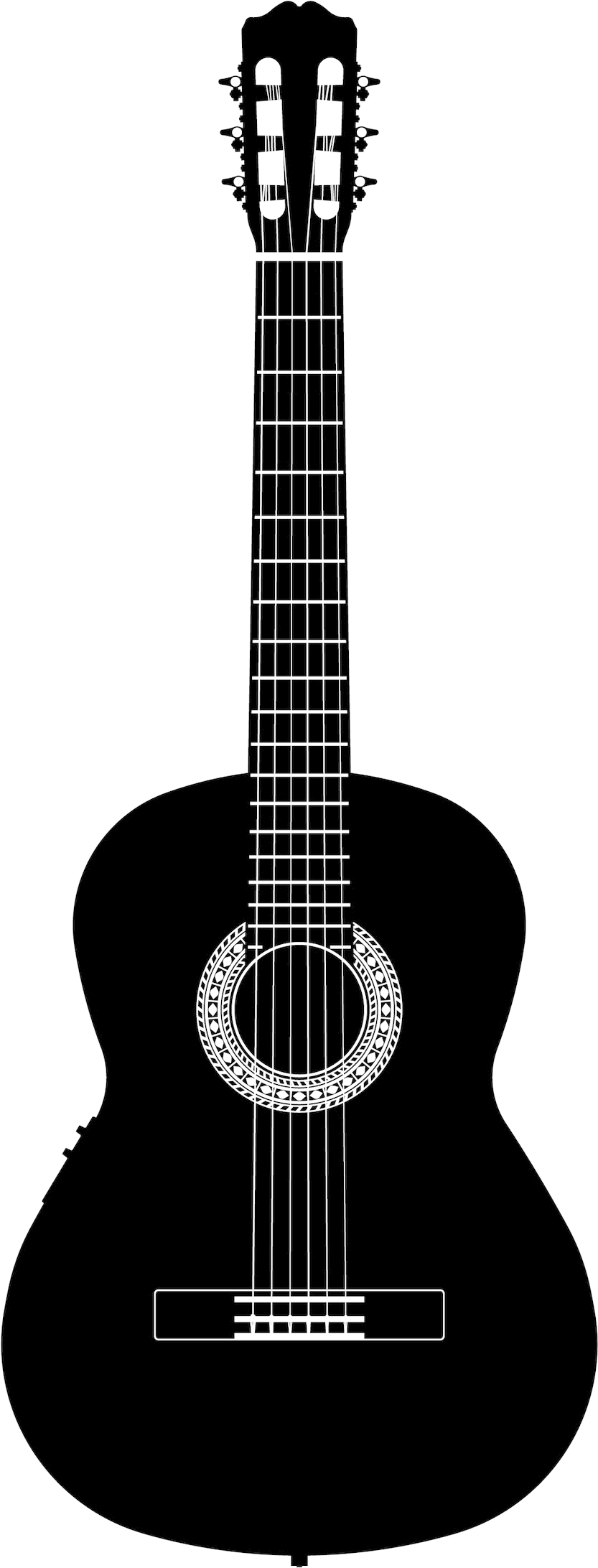 1492 X 2355 0 - Violao Preto Png (1492x2355), Png Download