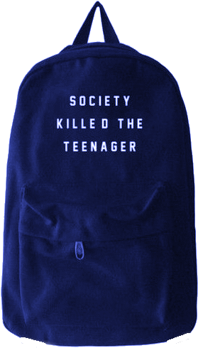 Megbackpack-edited - Society Killed The Teenager (610x610), Png Download