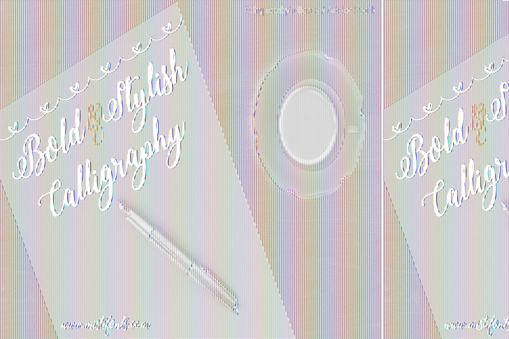 Free Bold Stylish Calligraphy Font - Circle (728x485), Png Download