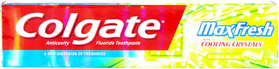 Colgate Tooth Paste Max Fresh Citrus Blast 125 Gm (1000x1000), Png Download