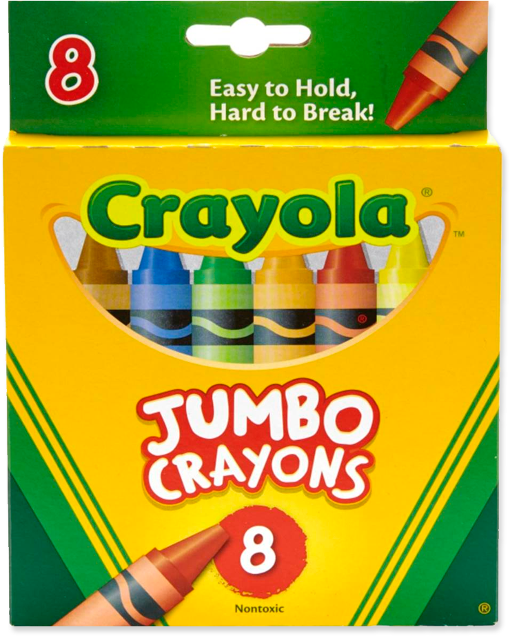 Jumbo 52-0389 - Big Crayons (1024x1024), Png Download