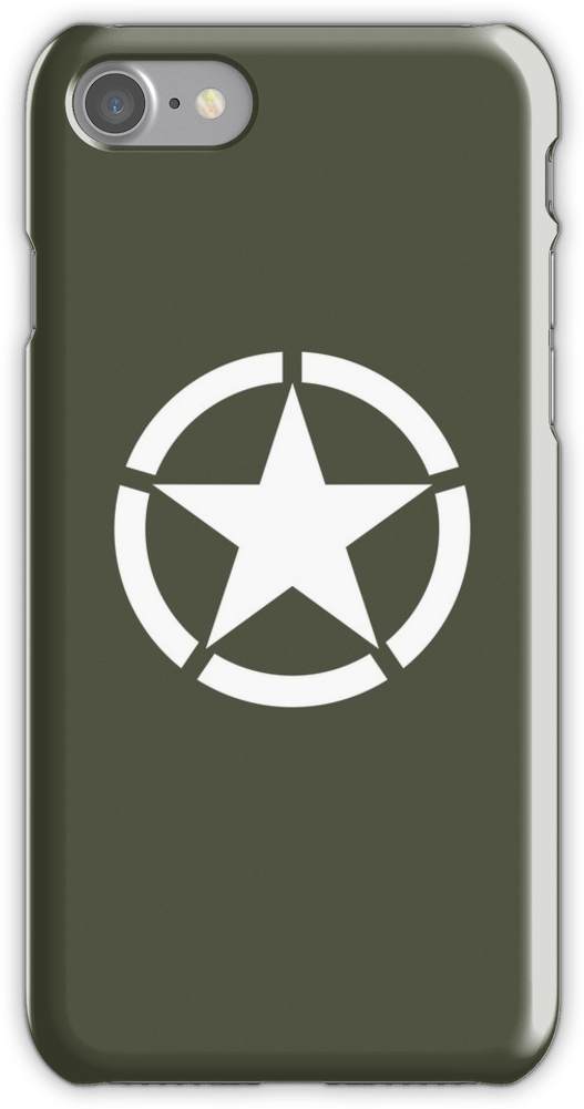 Vintage White Army Star & Green Background Iphone 7 - Us Army Vintage Symbols (750x1000), Png Download