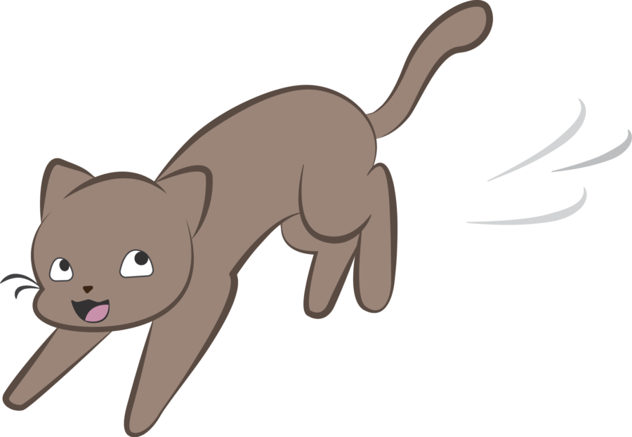 The Hidden World Of Csulb's Shrinking Cat Colonies - Cat Jumping Cartoon Png (900x623), Png Download