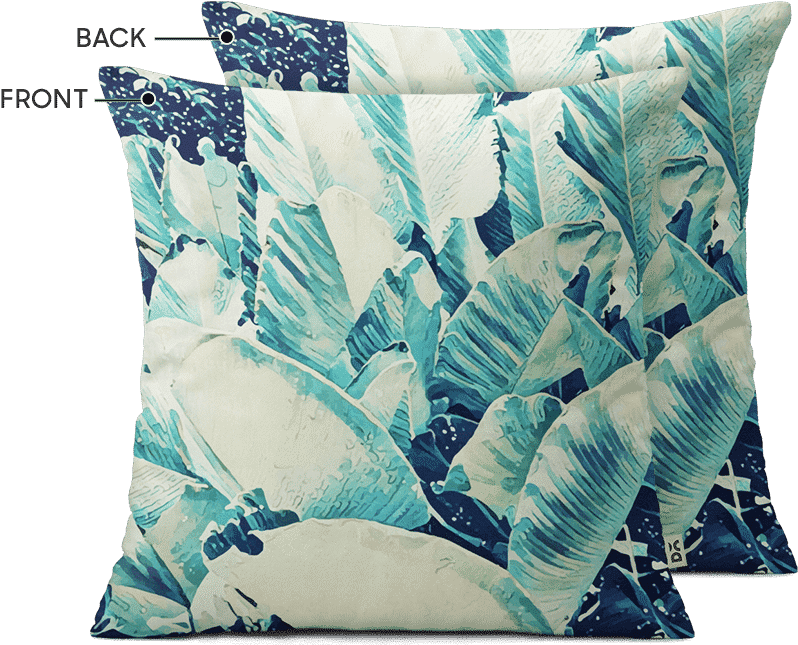 Dailyobjects Banana Leaves 16" Cushion Cover Buy Online - Cushion (900x900), Png Download