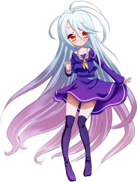 No Game No Life Chibi (500x626), Png Download