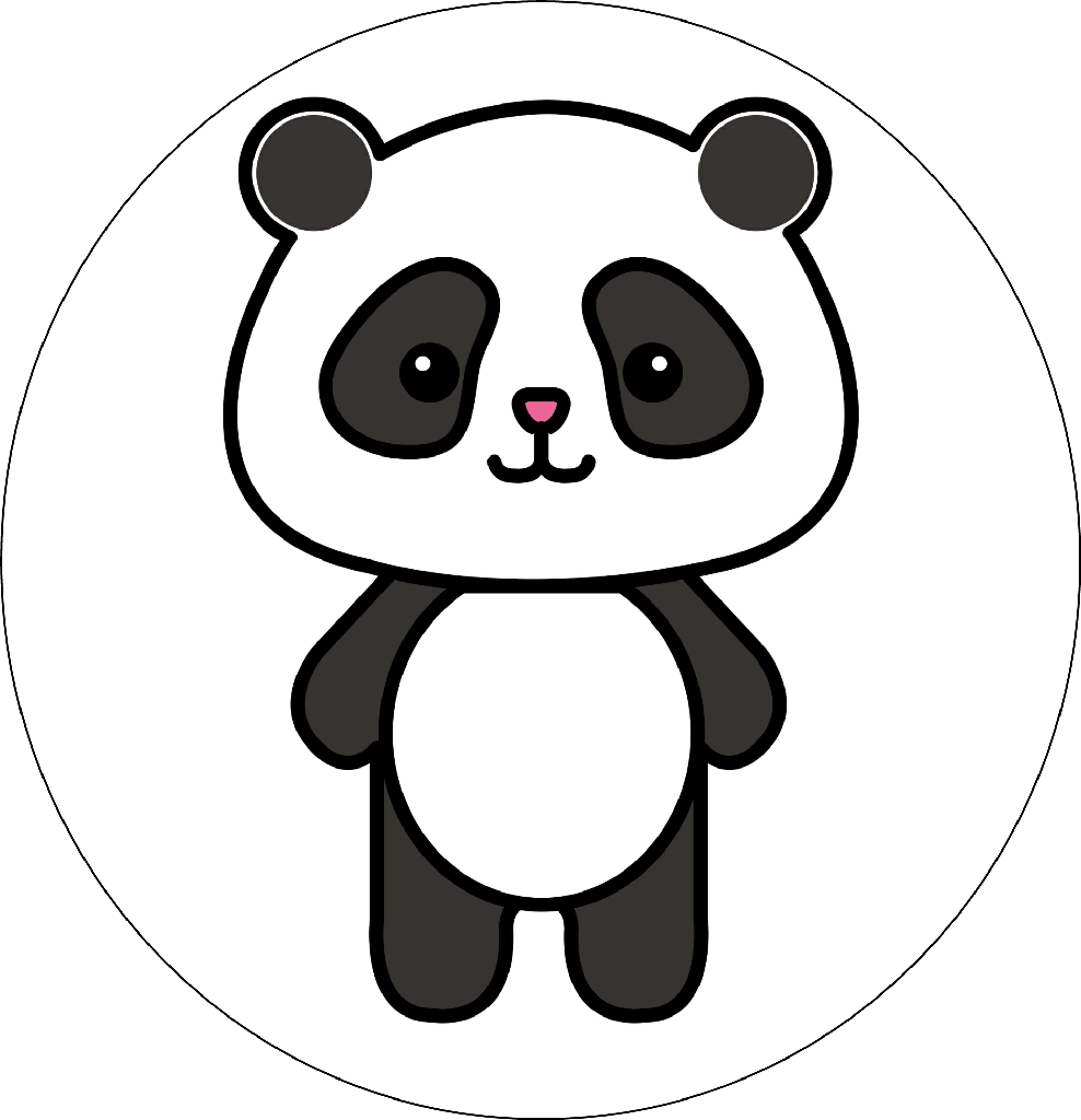 باندا كرتون كيوت (988x1024), Png Download