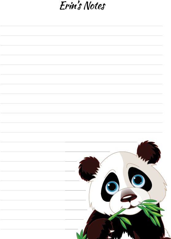 Panda Perfection - Cute Panda Eating Bamboo (583x827), Png Download