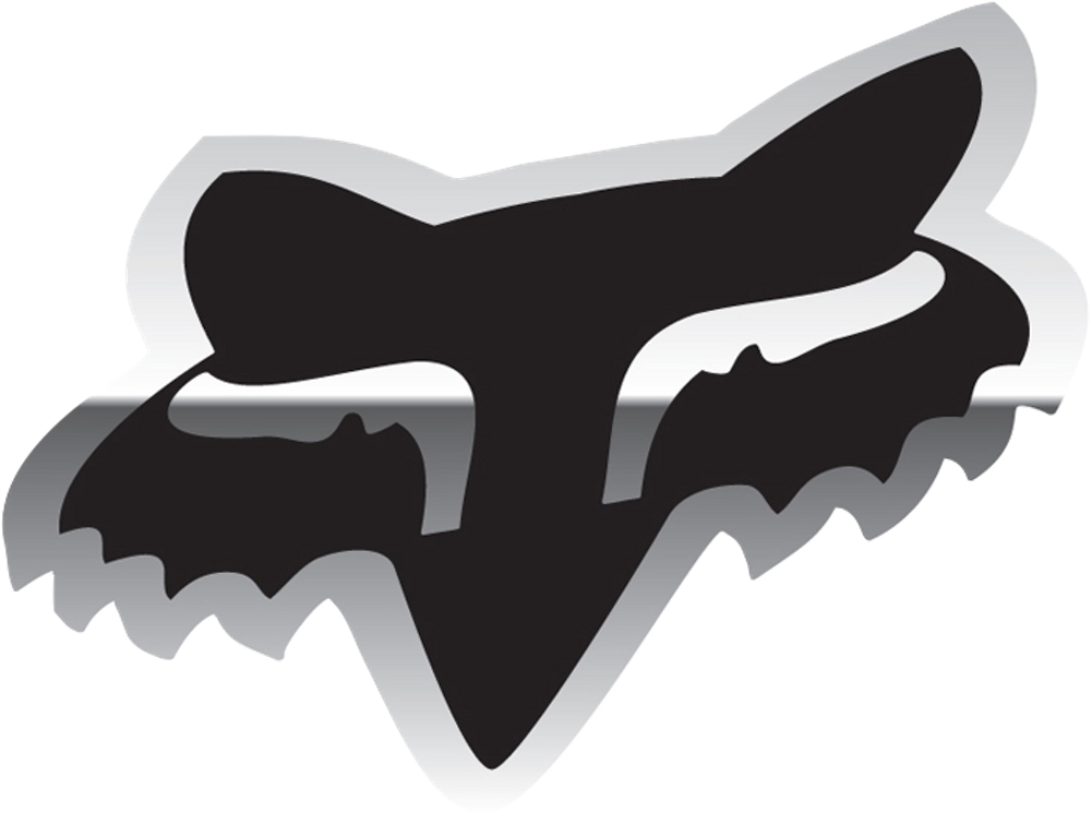 Fox Head Sticker Chrome 1600x V=1544077394 - Fox Racing Logo Orange (1000x1000), Png Download