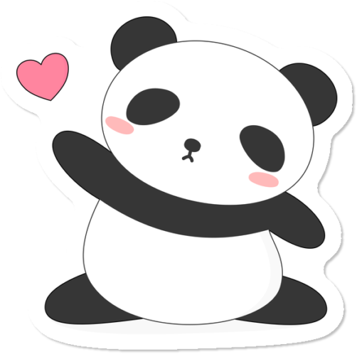 Kawaii Cute Panda Bear - Kawaii Cute Panda Cartoon (650x650), Png Download