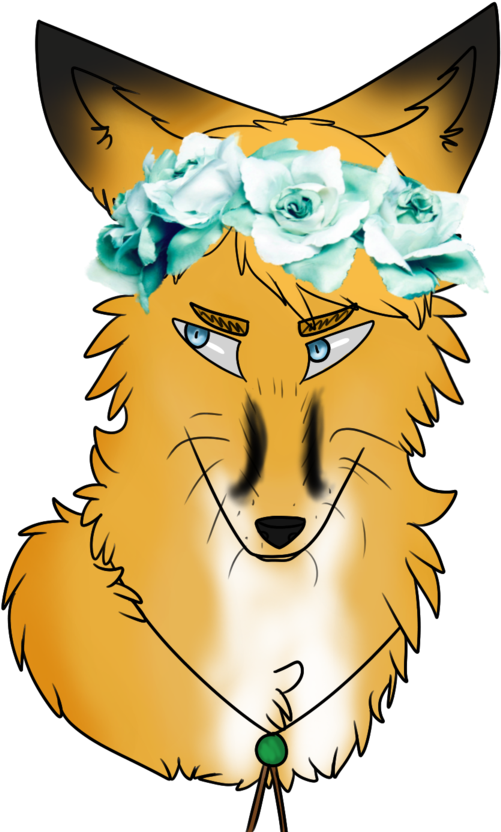Fox Clipart Flower - Fox Animal Jam Flower Crown (900x900), Png Download
