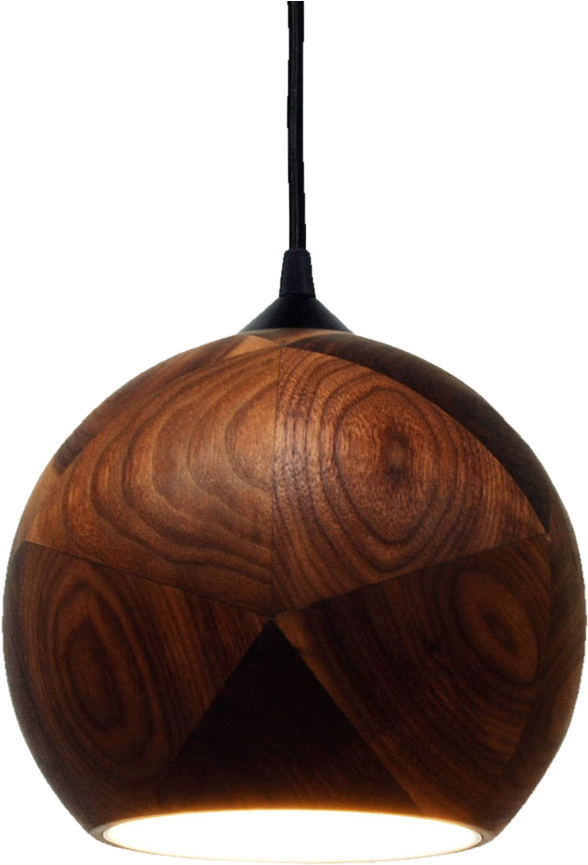 Dark Stormy, Walnut Pendant Light - Wood Walnut Pendant Light (1409x1007), Png Download
