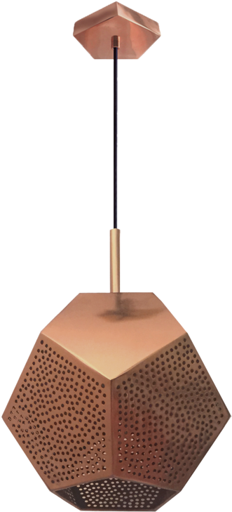 Ula Geometric Pendant Light - Lampshade (600x800), Png Download