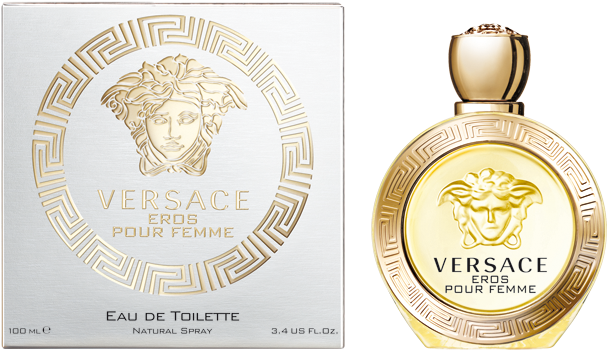 Eros Pour Femme Edt 100ml - Versace (877x620), Png Download