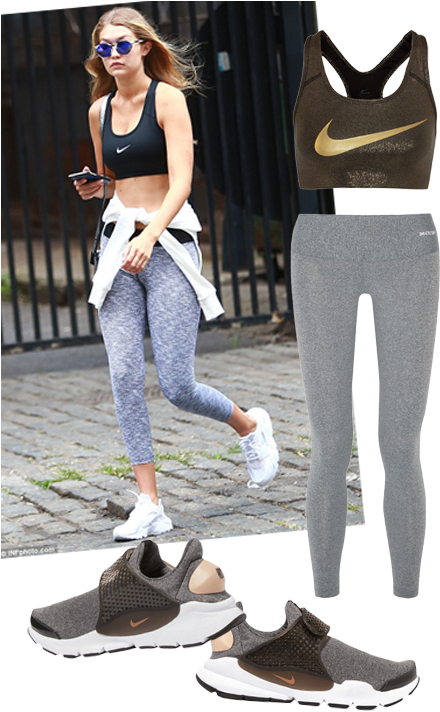 Gigi Hadid Sport Shoes (500x759), Png Download