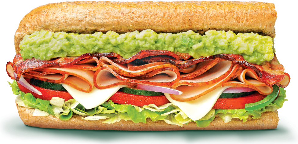 Turkey & Bacon Avocado - Fast Food (975x486), Png Download