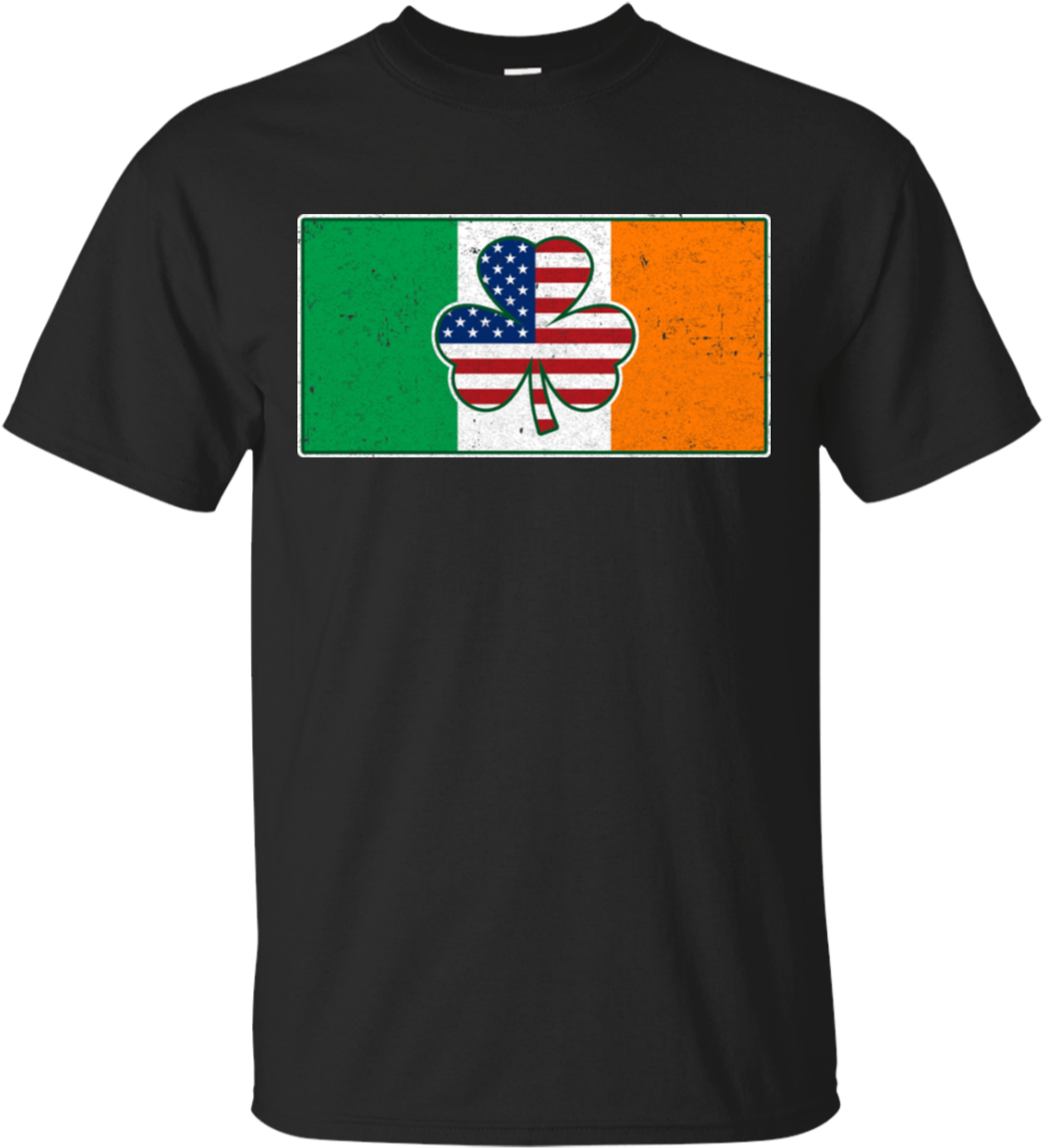 Shamrock Irish Ireland Usa American Flag Gift - Fishing Wife T Shirts (1155x1155), Png Download