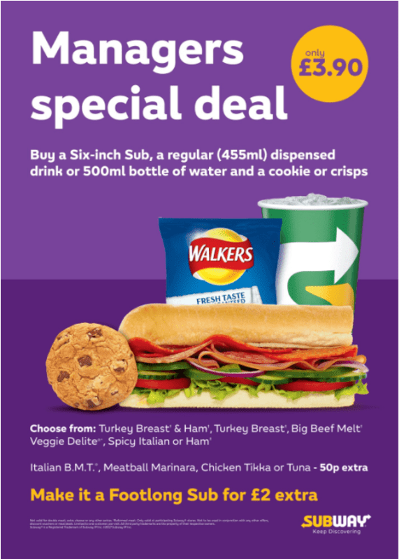 Subway - Flyer (800x800), Png Download