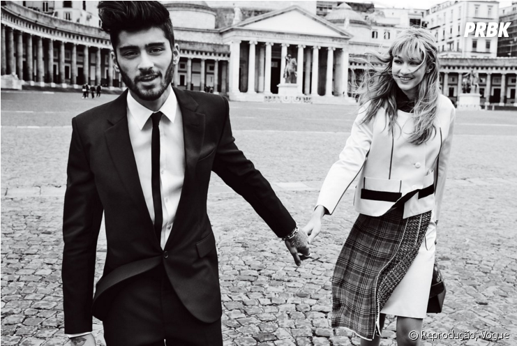 Zayn Malik E Gigi Hadid São Fotografados Na Itália - Zayn Malik E Gigi Hadid (950x495), Png Download