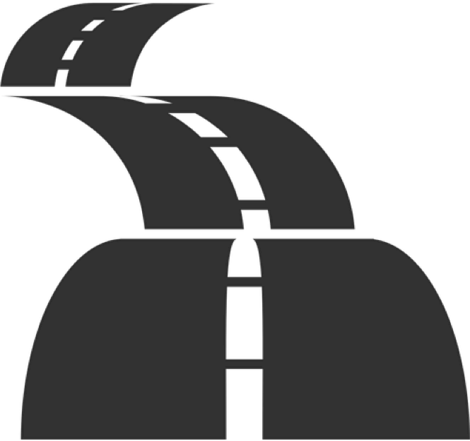 T - Long Road Icon Png (665x623), Png Download