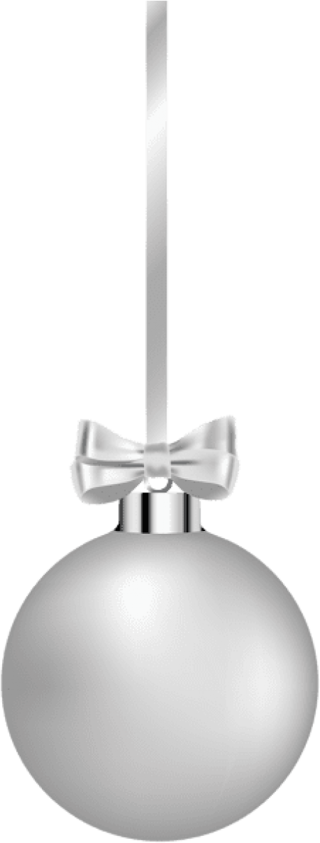 Free Png White Hanging Christmas Ball Png Images Transparent - Bola De Natal Branca Png (481x1216), Png Download