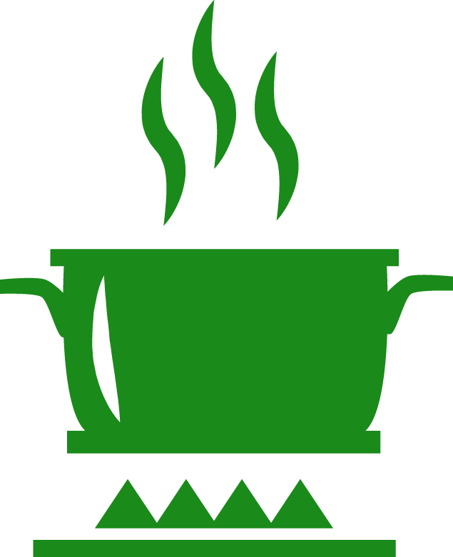 No Preparations - Cooking Icon Green Png (635x781), Png Download