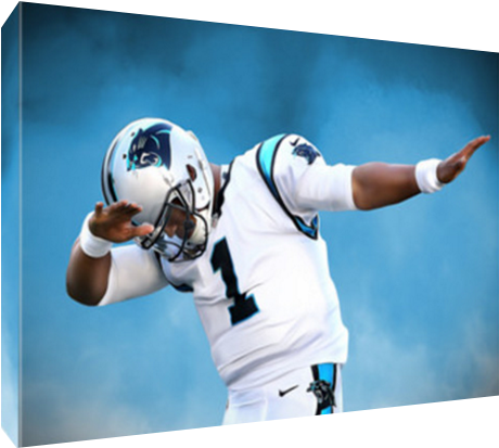 Details About Carolina Panthers Mvp Cam Newton Dab - Football Player (600x600), Png Download