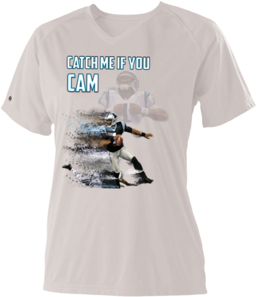 Cam Newton Panthers Custom Designed Fan Ladies Holloway - Battleship (600x600), Png Download