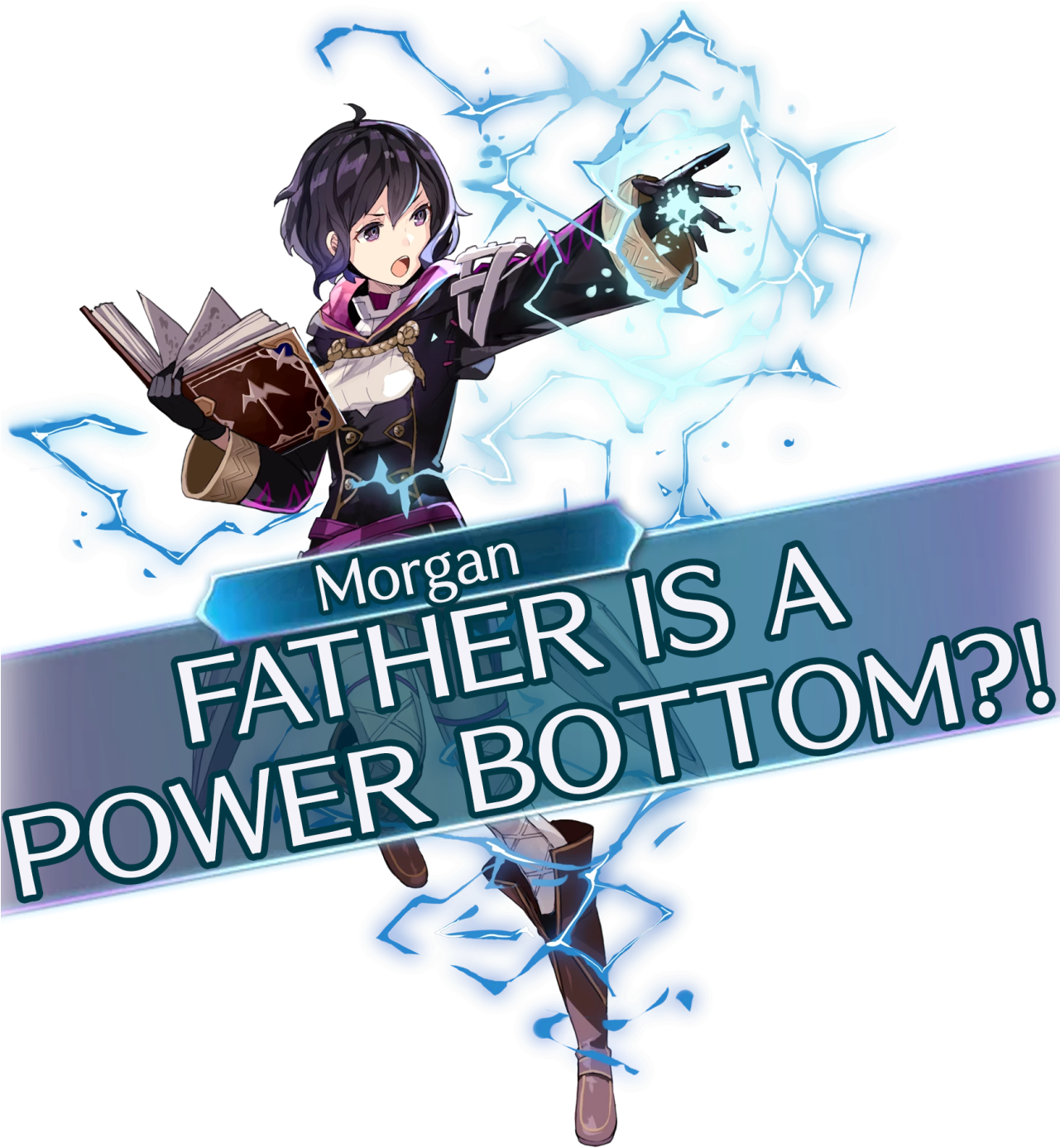 With M Robin And Chrom's Critical Art Saying "nina - Female Morgan Fire Emblem Fanart (1280x1459), Png Download