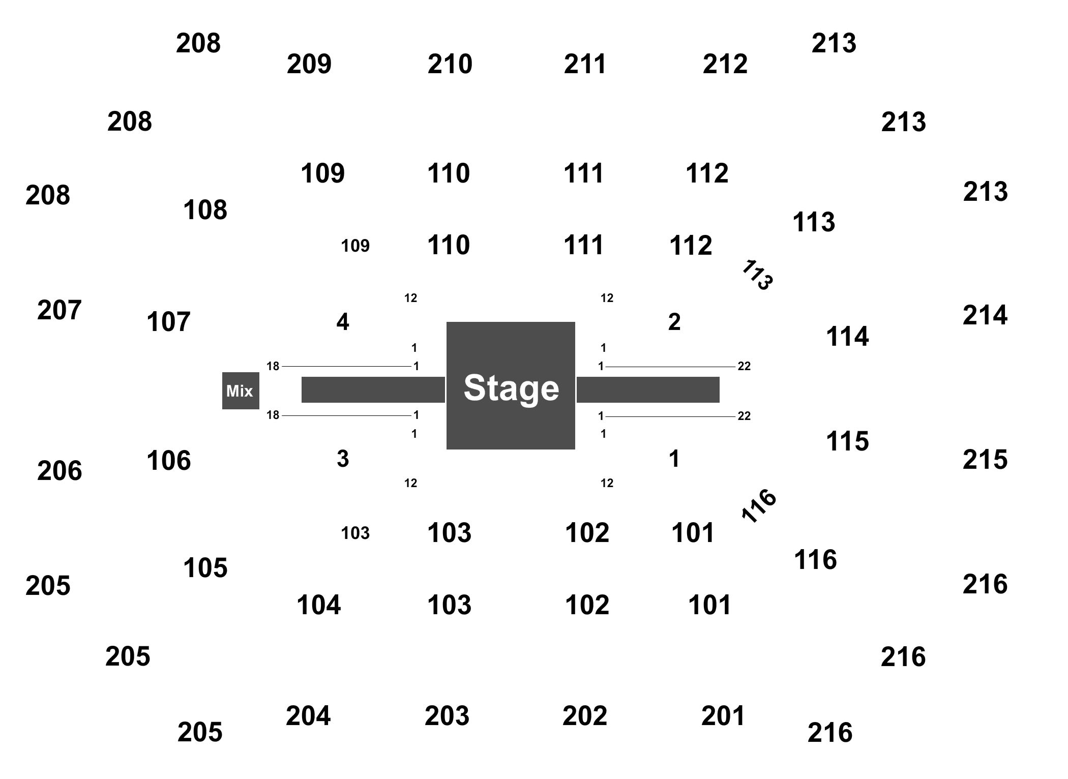 Event Info - Tucson Arena Seating (2100x1532), Png Download